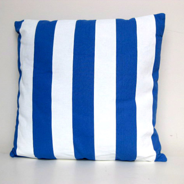 CUSHION, Blue & White Stripe 30cm